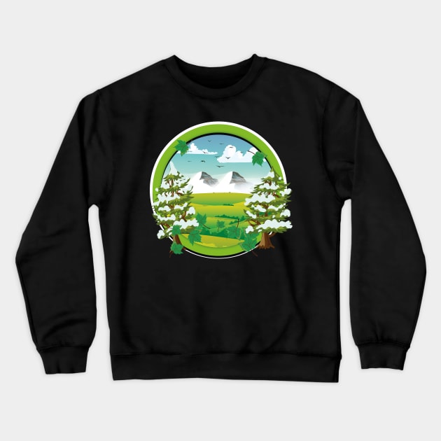 Mother Nature Crewneck Sweatshirt by nickemporium1